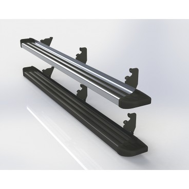 Estribos planos de aluminio para Toyota Hilux 05+